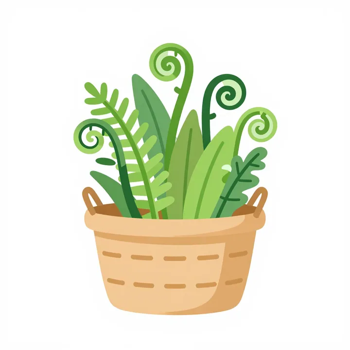Fiddlehead fern
