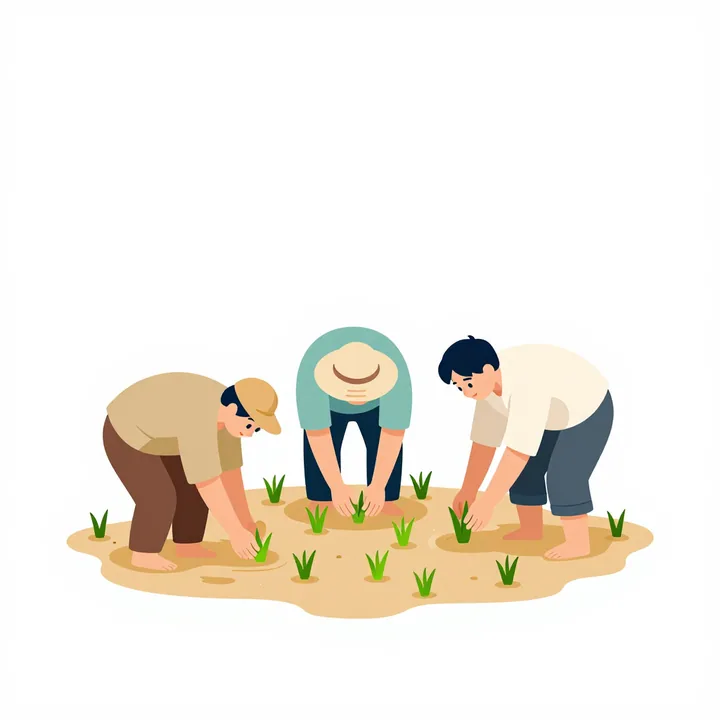 Paddy transplanting